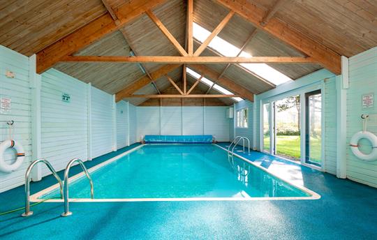 Heated swimming pool