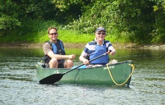 Many of our guests canoe on the Wye at Byecross