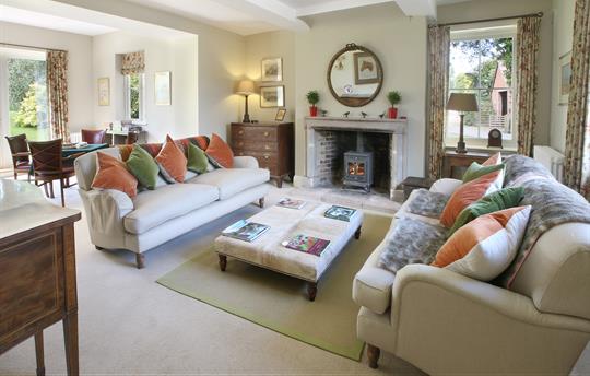 The drawing room at Monnington House