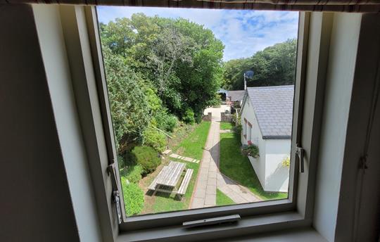 The view out of Fulmar's bedroom window