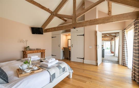Accessible bedroom at the Wagon Shed 