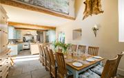 Open plan dining area to seat 16/24 at Marris Barn