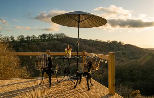 Champagne and great views