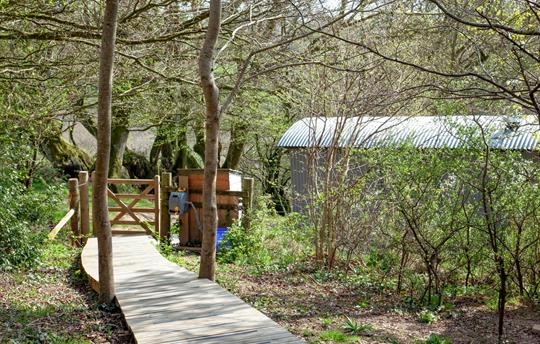 Walkway to Hawkings Hideaway