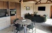 Open plan kitchen and seating area