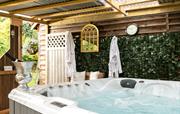 Private Hydrotherapy Hot Tub