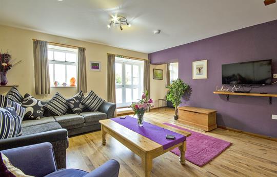 Relax in the comfortable sitting room