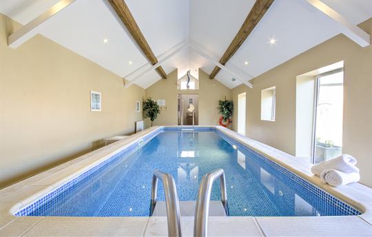 Enjoy an exclusive swim in the indoor pool