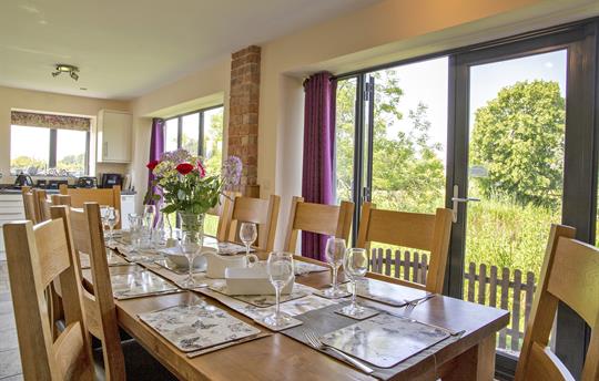Relax with a meal together in lovely surroundings