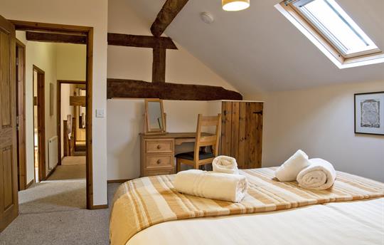 Many original features of beams & brick trusses 