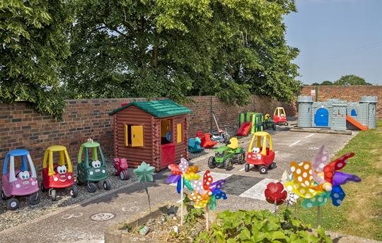 On site play facilities for the Under 5's