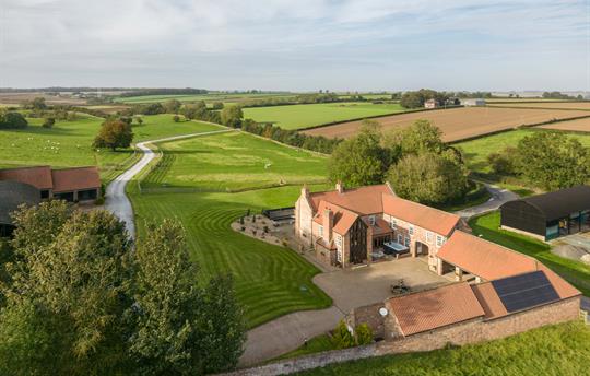 Ariel View West End Farm + The Lodge