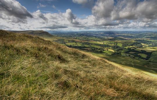 A walk up Hay Bluff is always invigorating 