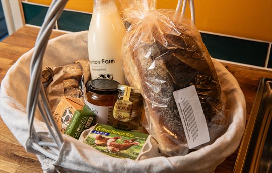 Welcome Hamper with local produce