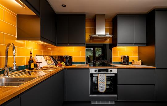 Fully equipped kitchen at the Coach House