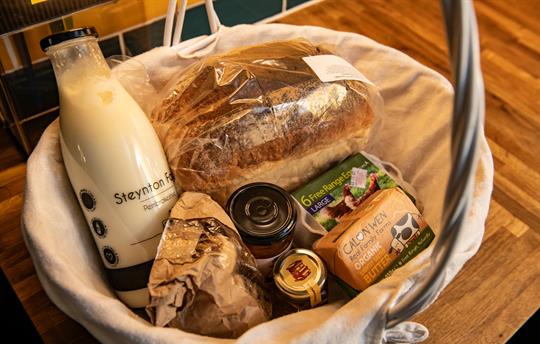 Welcome Hamper with local produce