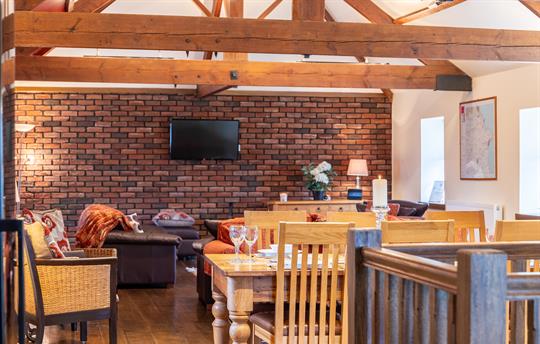 Open plan living area