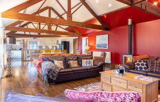 Open plan living area