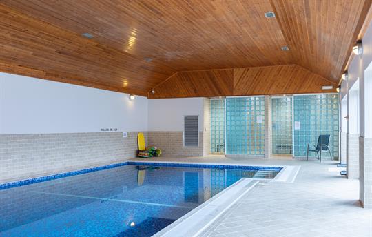 Heated indoor swimming pool