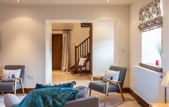 Lounge with woodburner