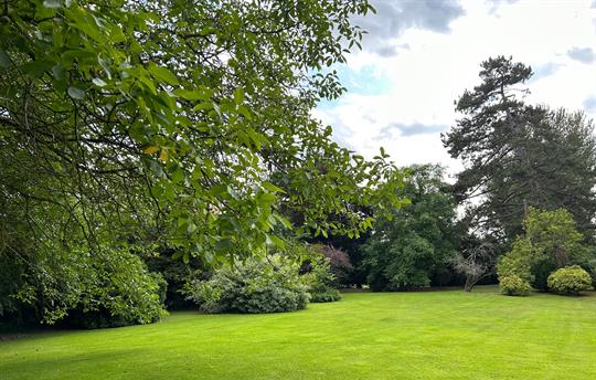 Huge gardens and grounds at Monnington House