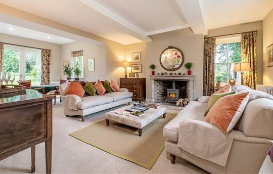 The drawing room at the Monnington House