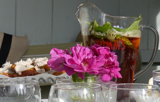 Enjoy a Pimms in the revolving summerhouse