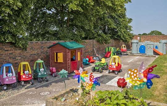 On site play facilities for the Under 5's