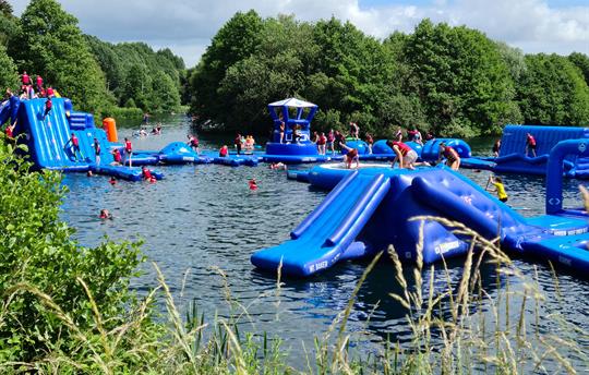 Alderford lake Aqua Park & Water Activities