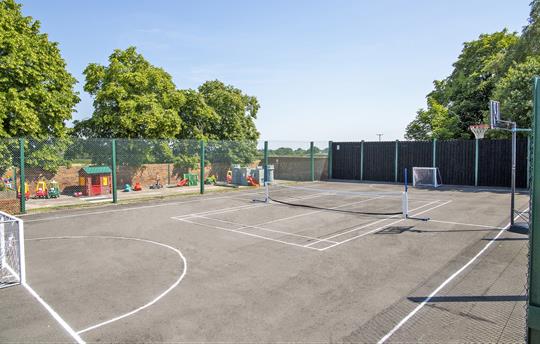 Play Tennis, Football, Badminton & Basketball