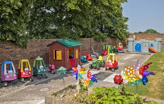 On site play facilities for the Under 5's