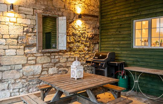 The Garret dining area