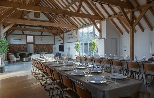 The Cow Shed set for 36 at lunch