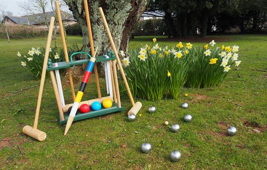 Croquet in the Orchard Garden