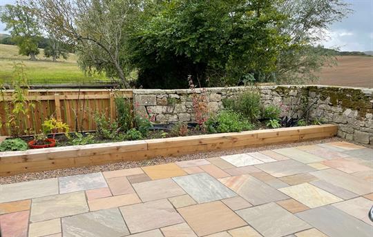 Private enclosed garden