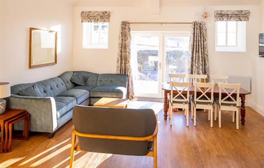 Access out to the private enclosed garden