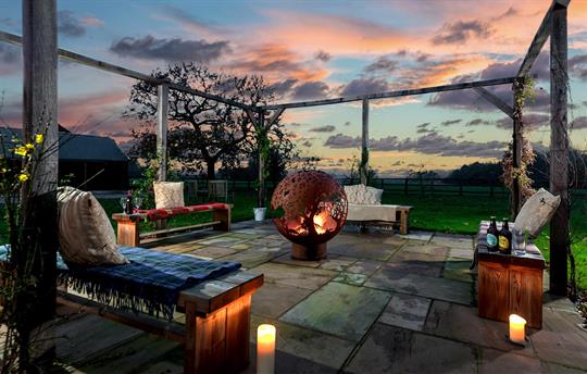 Enjoy an evening by the fireball