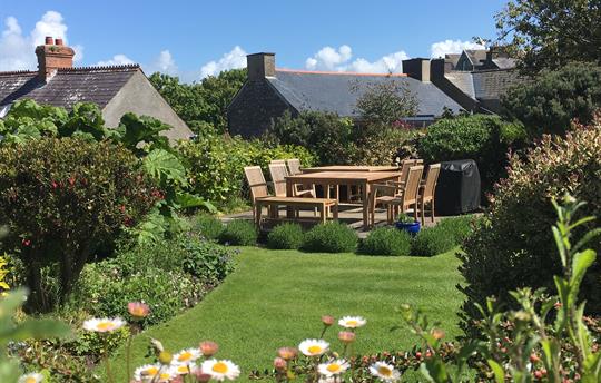 Garden overlooking the Cathedral Bell Tower