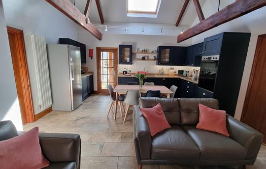 Open plan living area