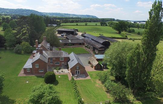Overview of Monnington House and Garden Cottage