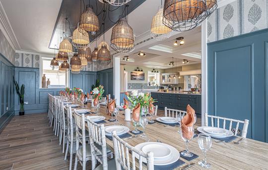 Dining table seating 22 Ty Glas Beach House