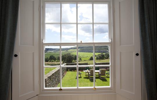 View from bedroom at the farmhouse 