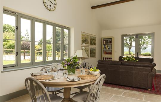 Fox Ditch wider shot of eating and sitting areas