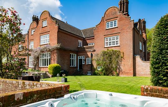 Gresham Hall view from hot tub
