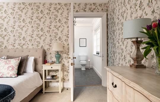 Woodland room view to bathroom