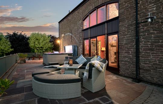 Penblaith Barn Patio Area