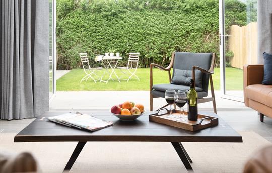 bi-fold doors to garden