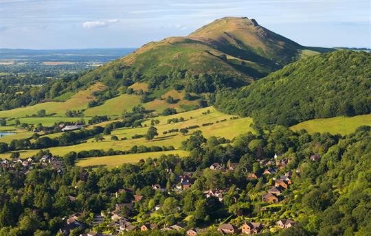 The Shropshire Hills nearby, for walking & biking