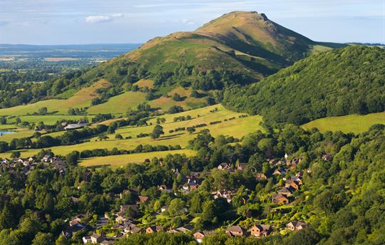The Shropshire Hills nearby, for walking & biking