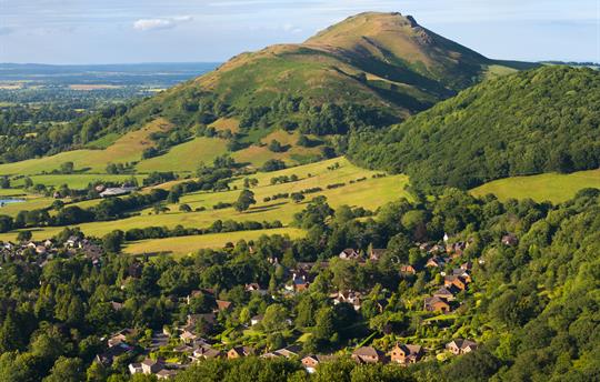 The Shropshire Hills nearby, for walking & biking